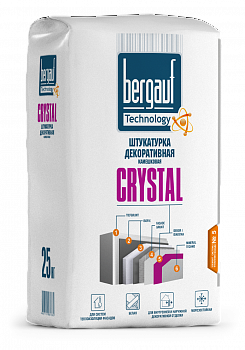 Bergauf Crystal 1-1,5мм штукатурка декоративная камешковая зерно 25кг