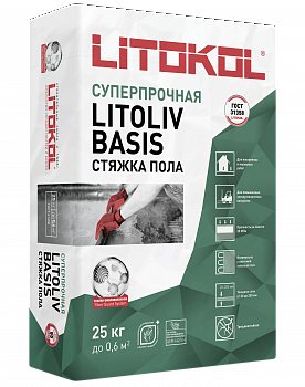 ЛИТОКОЛ LitoLiv BASIS - стяжка для пола 25 кг