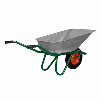 Тачка садовая однок, грузоподъемность 200кг, об. 90л 77627