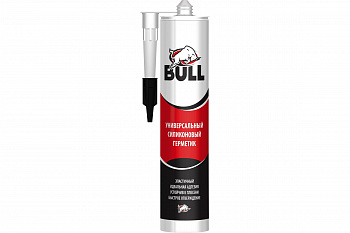 Герметик силиконовый санитарный Bull прозрачный 280мл (24)