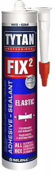Клей-герметик Tytan FIX2 Elastic MS полимерный белый 290мл 73938
