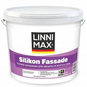 Linnimax Краска силикон-модифицированная для наружных работ Silikon Fassade/Силикон Фасад База 3  9,4 л