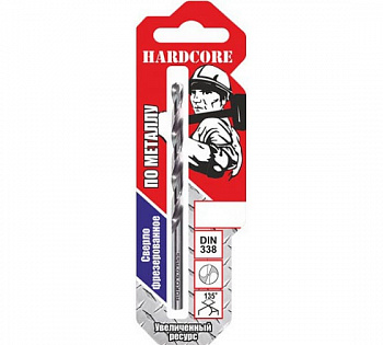 Сверло по мет. 6,0*93мм с шаговой заточкой Hardcore Step Cutter 140060