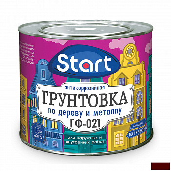 СТАРТ ГФ-021 грунт красно-коричневый 1,8кг/6