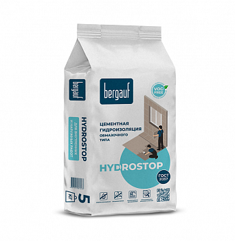 Цементная гидроизоляция обмазочная Bergauf Hydrostop (5 кг) в Набережных Челнах