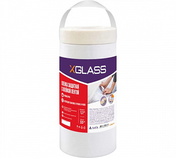 Пленка защ с клейк лентой 1,1*33м X-Glass 25шт/уп