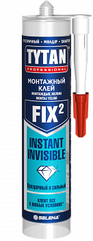 Клей монтажный (Жидкие гвозди) Tytan Professional Fix² Instant Invisible прозрачный 290мл 85597