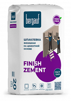 Шпаклевка цементная Bergauf Finish Zement  20кг (64шт/п)