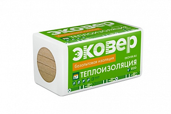 Утеплитель  ЭКОВЕР ЭКОФАСАД СТАНДАРТ 1000*600*100 плита минераловатная (0,24м3; уп*2,4м2)