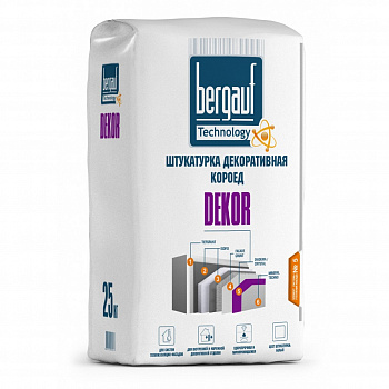Bergauf Crystal 1-1,5мм штукатурка декоративная камешковая зерно ЗИМА 25кг (56шт/п)