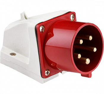 Вилка силовая накладная EKF 32A 525 3P+PE+N 380V IP44