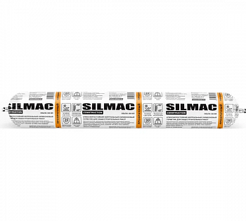 Герметик силиконовый для общестроительных работ прозрачный 590мл Silmac Construction