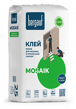 Bergauf Mosaik Клей плиточный белый  25кг (56шт/п)