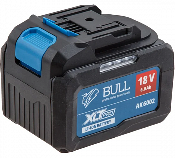 Батарея аккумуляторная 18.0 В 6.0 А/ч Li-lon XLTpro АК 6002 BULL 1329597