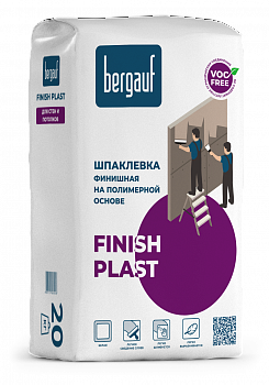 Шпаклевка полимерная Bergauf Finish Plast 20кг (64шт/п)