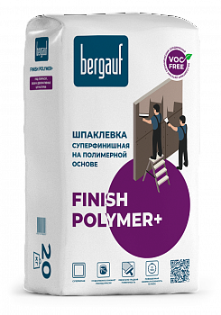 Шпаклевка полимерная Bergauf Finish Polymer+ 20кг (64шт/п)